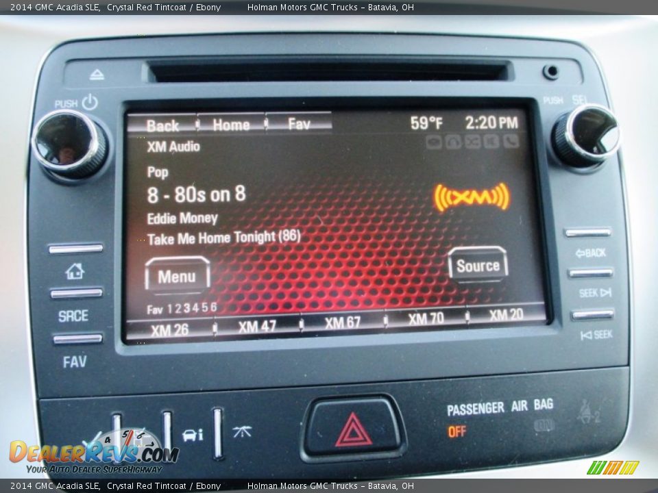 2014 GMC Acadia SLE Crystal Red Tintcoat / Ebony Photo #9