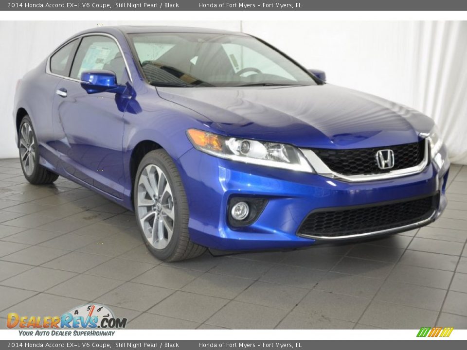 2014 Honda Accord EX-L V6 Coupe Still Night Pearl / Black Photo #1