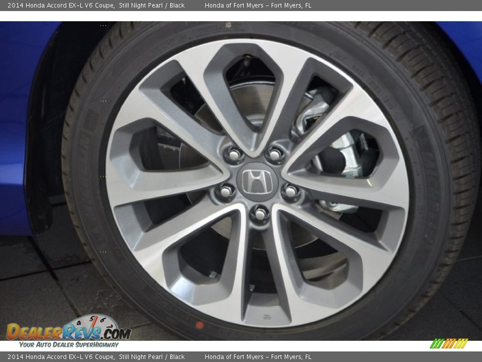 2014 Honda Accord EX-L V6 Coupe Still Night Pearl / Black Photo #3