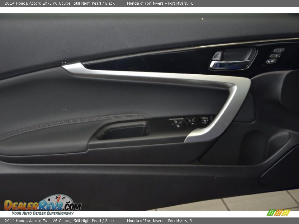 2014 Honda Accord EX-L V6 Coupe Still Night Pearl / Black Photo #6