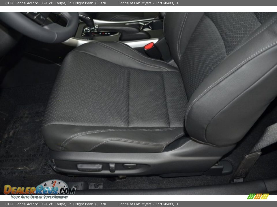 2014 Honda Accord EX-L V6 Coupe Still Night Pearl / Black Photo #8