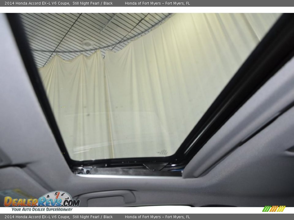 2014 Honda Accord EX-L V6 Coupe Still Night Pearl / Black Photo #11