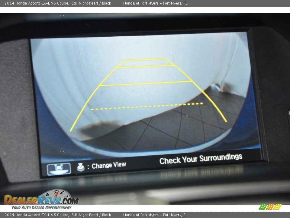 2014 Honda Accord EX-L V6 Coupe Still Night Pearl / Black Photo #14