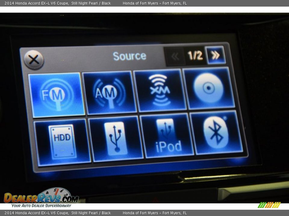 2014 Honda Accord EX-L V6 Coupe Still Night Pearl / Black Photo #15