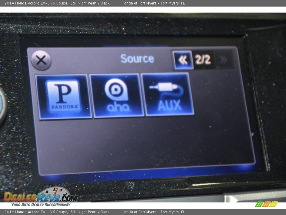2014 Honda Accord EX-L V6 Coupe Still Night Pearl / Black Photo #16
