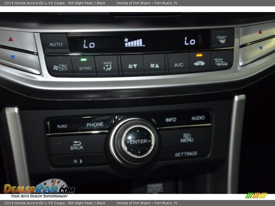 2014 Honda Accord EX-L V6 Coupe Still Night Pearl / Black Photo #17