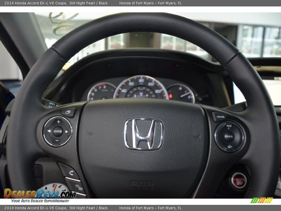 2014 Honda Accord EX-L V6 Coupe Still Night Pearl / Black Photo #18