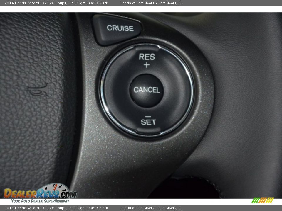 2014 Honda Accord EX-L V6 Coupe Still Night Pearl / Black Photo #19