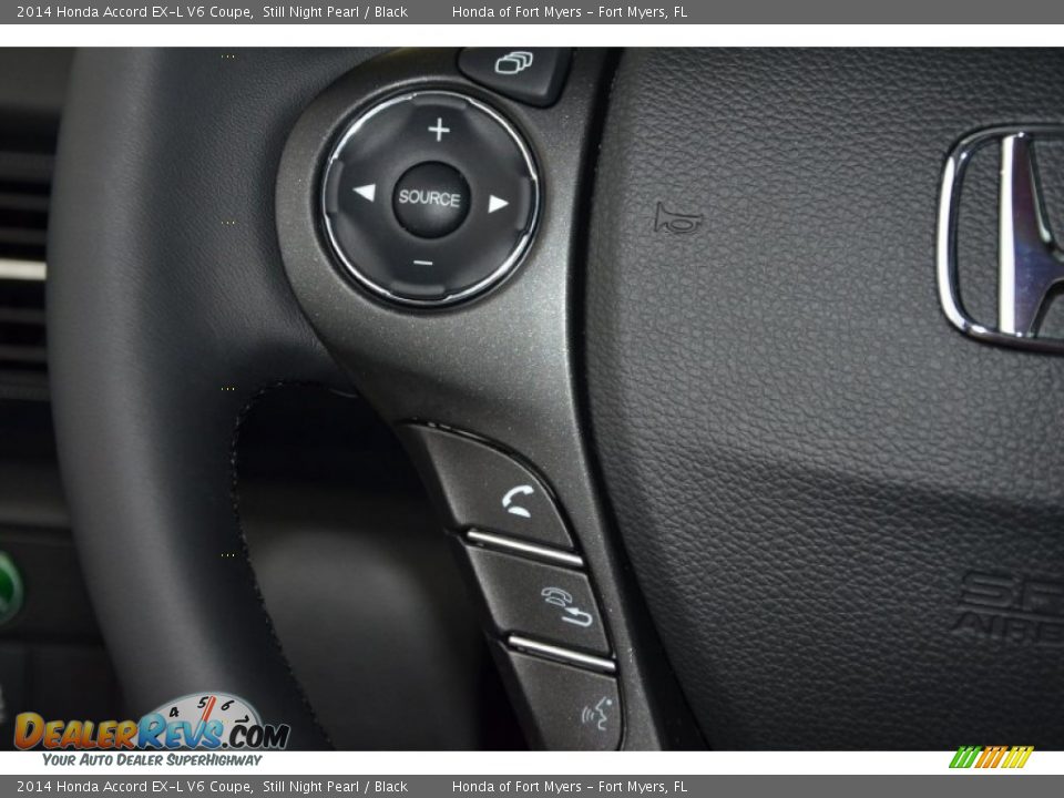 2014 Honda Accord EX-L V6 Coupe Still Night Pearl / Black Photo #20