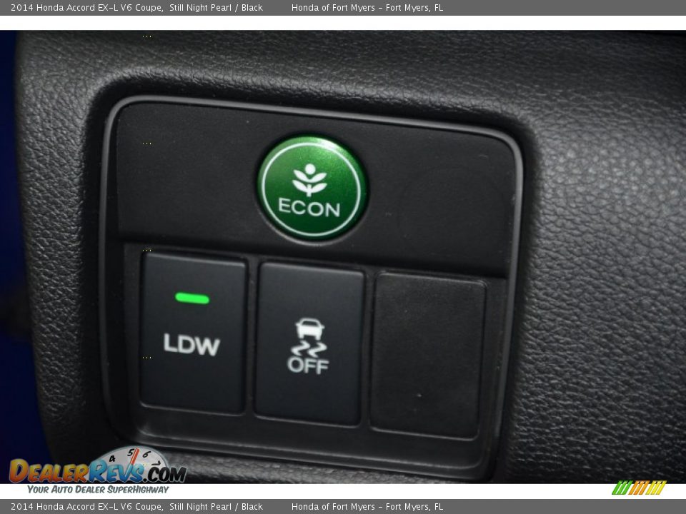 2014 Honda Accord EX-L V6 Coupe Still Night Pearl / Black Photo #21