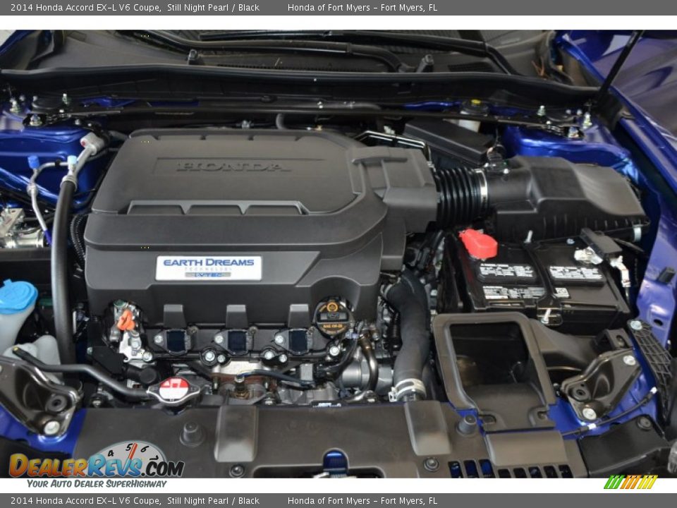 2014 Honda Accord EX-L V6 Coupe Still Night Pearl / Black Photo #24