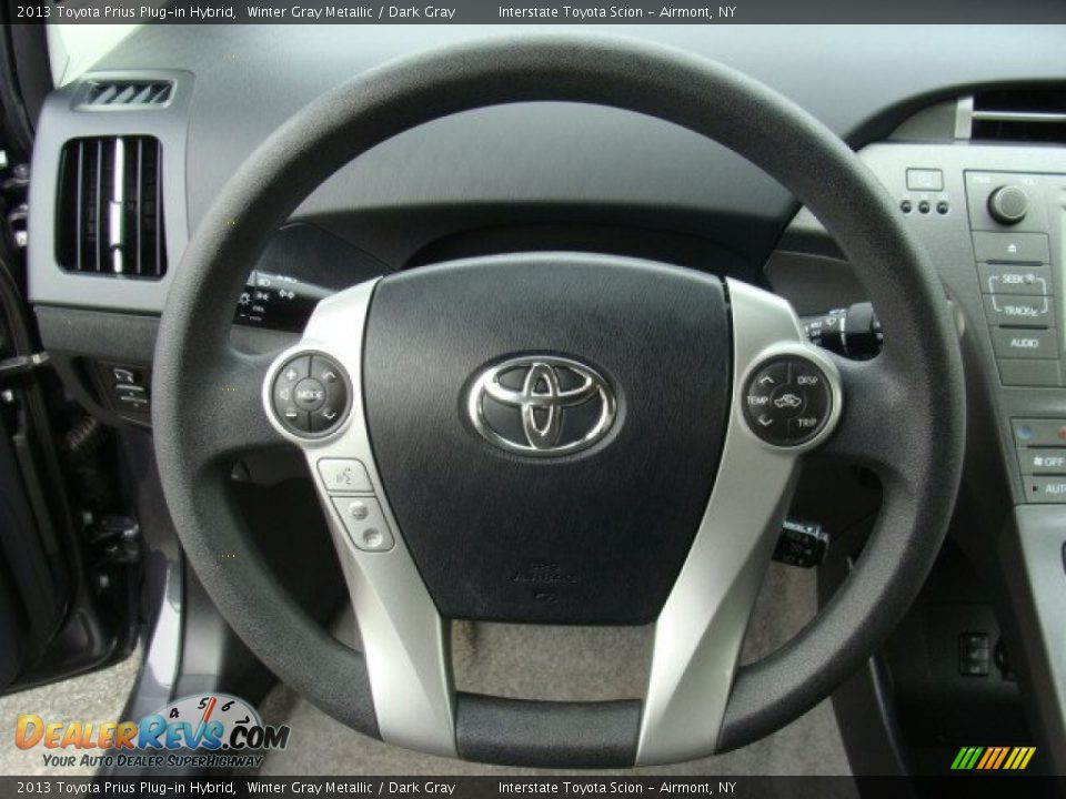 2013 Toyota Prius Plug-in Hybrid Winter Gray Metallic / Dark Gray Photo #12