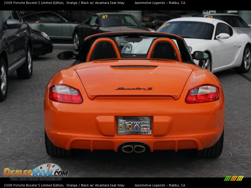 2008 Porsche Boxster S Limited Edition Orange / Black w/ Alcantara Seat Inlay Photo #28