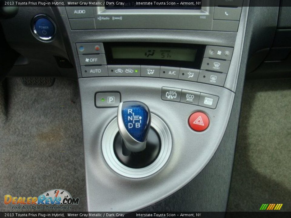 2013 Toyota Prius Plug-in Hybrid Winter Gray Metallic / Dark Gray Photo #16