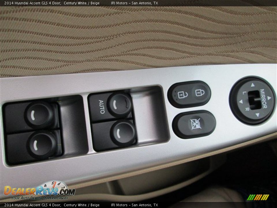 2014 Hyundai Accent GLS 4 Door Century White / Beige Photo #19