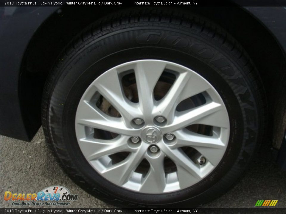 2013 Toyota Prius Plug-in Hybrid Winter Gray Metallic / Dark Gray Photo #23