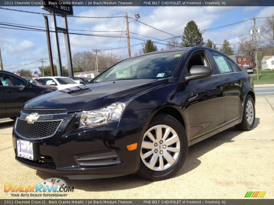 2011 Chevrolet Cruze LS Black Granite Metallic / Jet Black/Medium Titanium Photo #1
