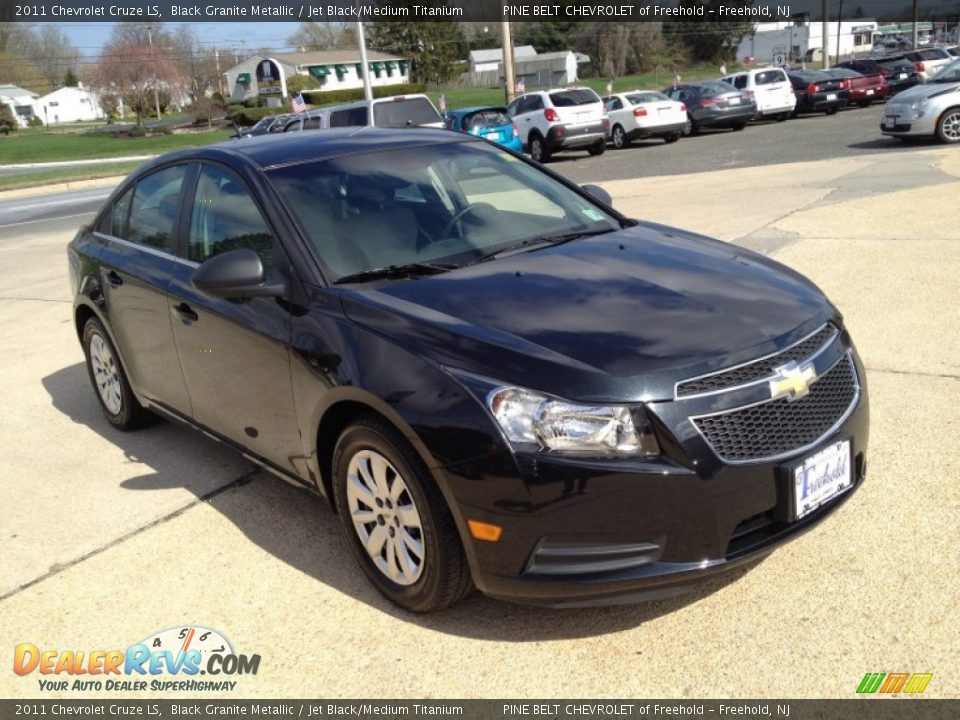 2011 Chevrolet Cruze LS Black Granite Metallic / Jet Black/Medium Titanium Photo #5