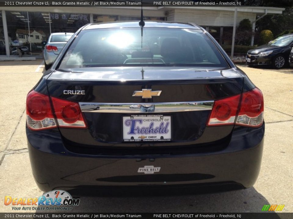 2011 Chevrolet Cruze LS Black Granite Metallic / Jet Black/Medium Titanium Photo #15