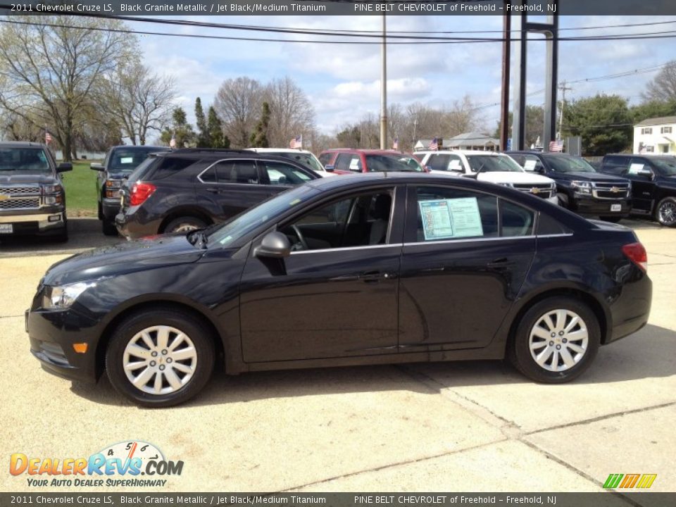 2011 Chevrolet Cruze LS Black Granite Metallic / Jet Black/Medium Titanium Photo #18