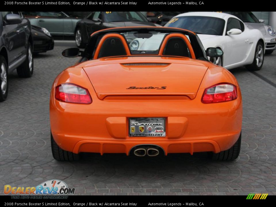 2008 Porsche Boxster S Limited Edition Orange / Black w/ Alcantara Seat Inlay Photo #30