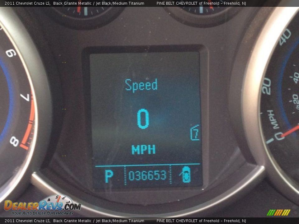 2011 Chevrolet Cruze LS Black Granite Metallic / Jet Black/Medium Titanium Photo #29