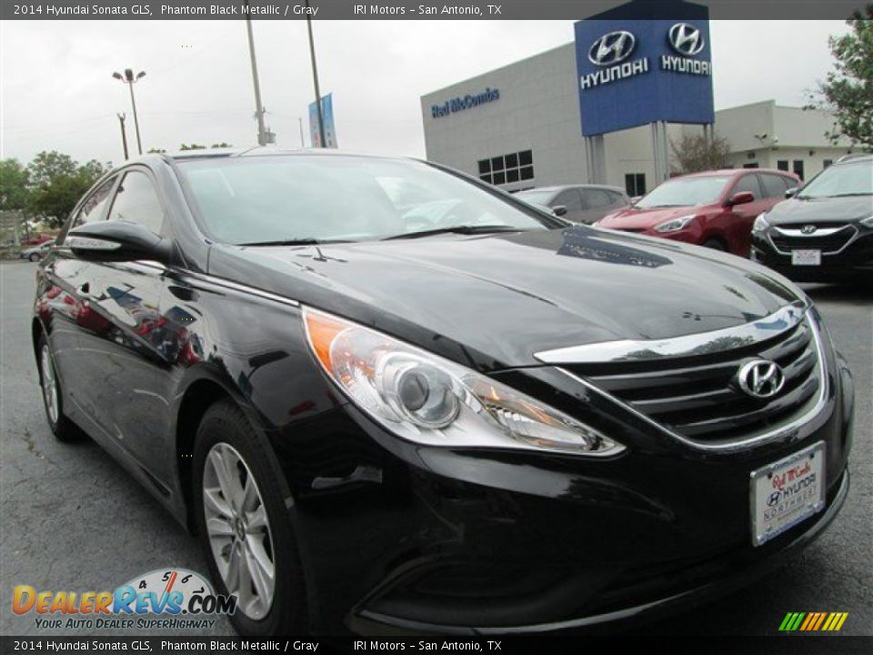 2014 Hyundai Sonata GLS Phantom Black Metallic / Gray Photo #1
