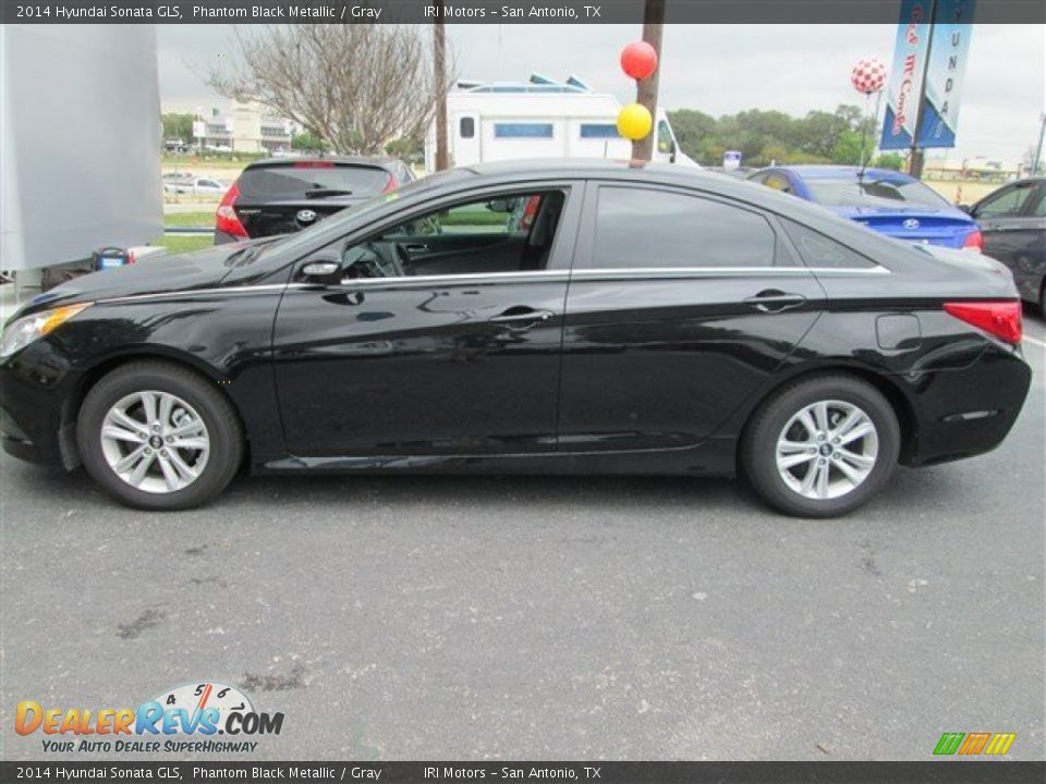 2014 Hyundai Sonata GLS Phantom Black Metallic / Gray Photo #3