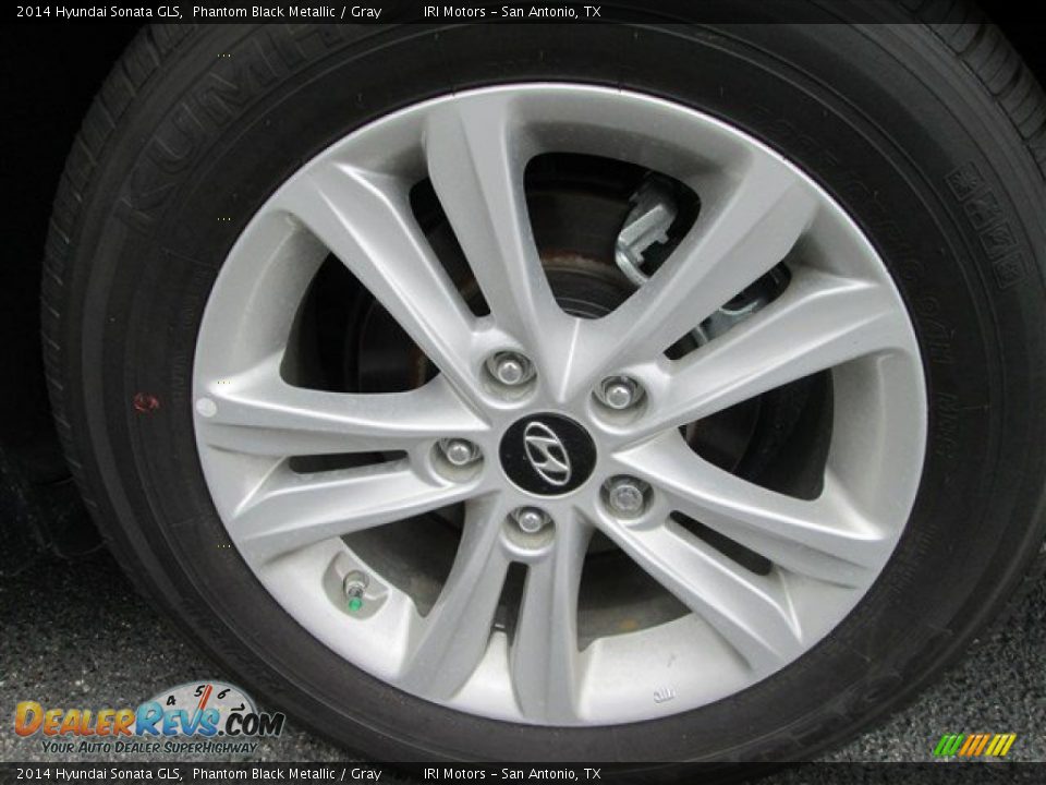 2014 Hyundai Sonata GLS Phantom Black Metallic / Gray Photo #4