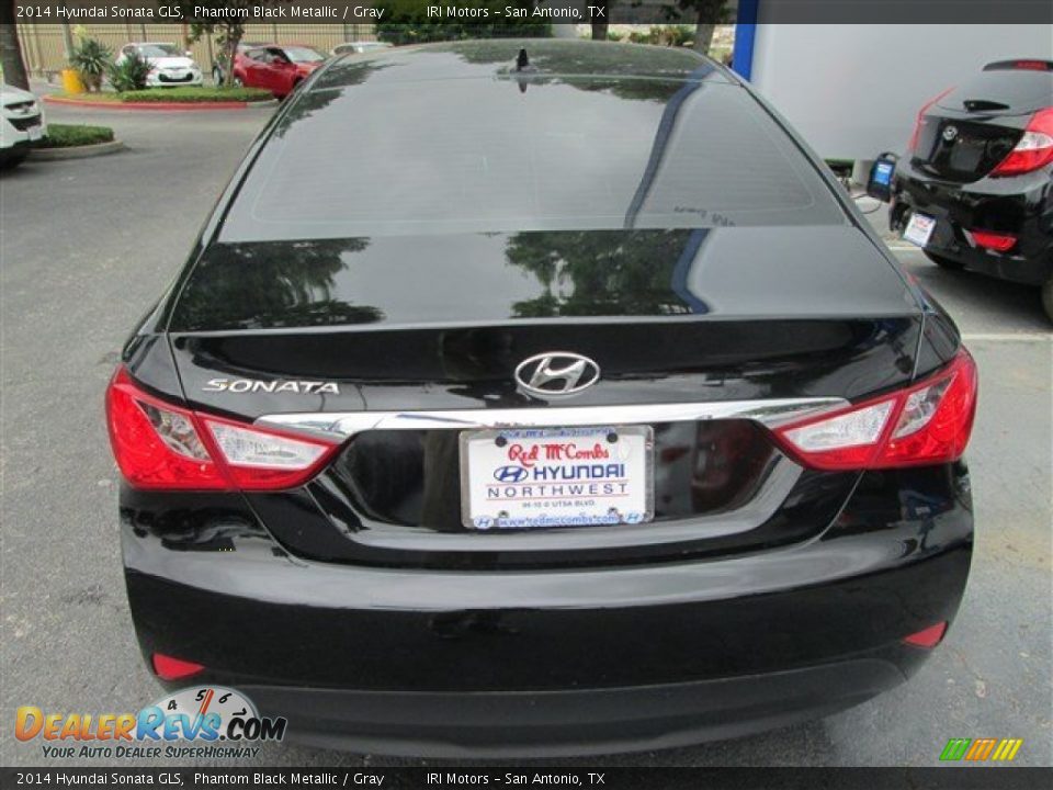 2014 Hyundai Sonata GLS Phantom Black Metallic / Gray Photo #5