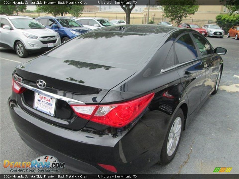2014 Hyundai Sonata GLS Phantom Black Metallic / Gray Photo #7