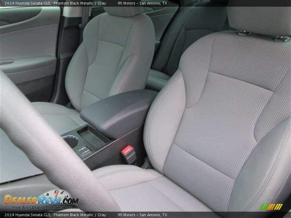 2014 Hyundai Sonata GLS Phantom Black Metallic / Gray Photo #8