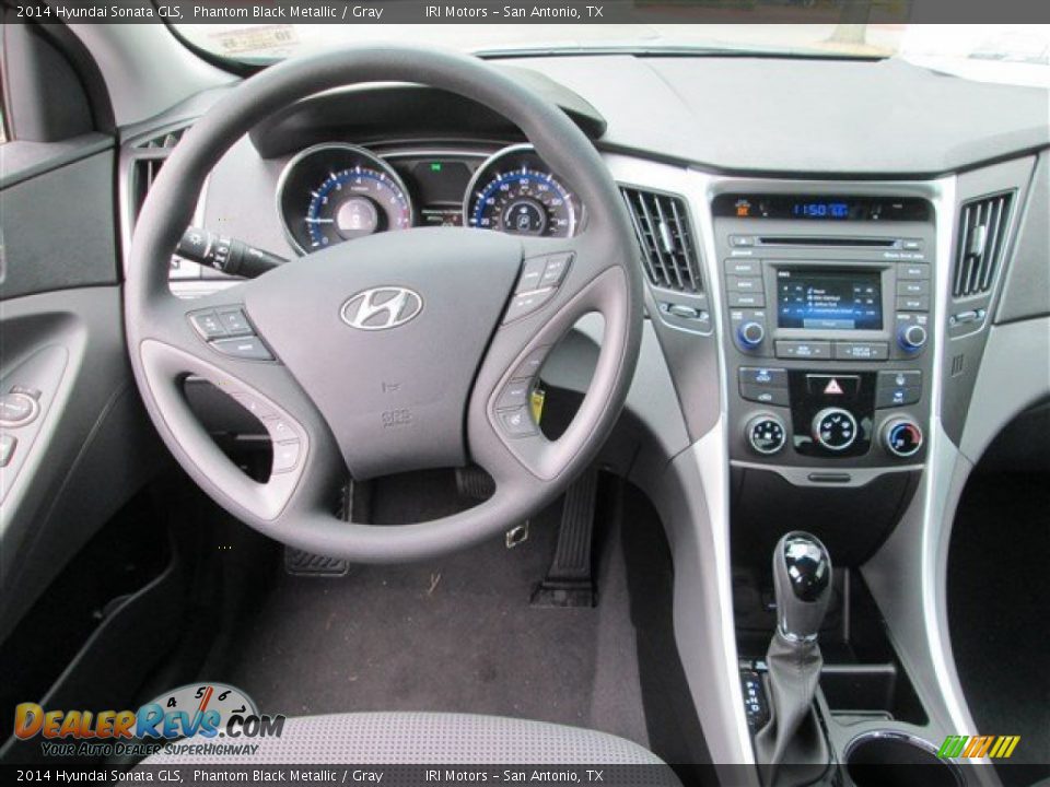 2014 Hyundai Sonata GLS Phantom Black Metallic / Gray Photo #10