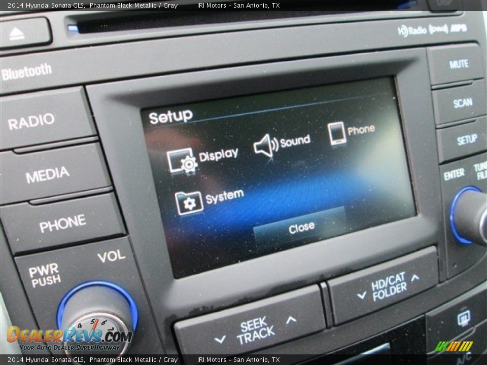 2014 Hyundai Sonata GLS Phantom Black Metallic / Gray Photo #16