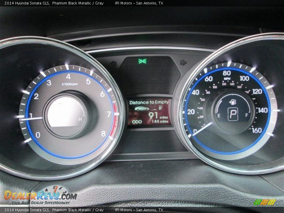 2014 Hyundai Sonata GLS Phantom Black Metallic / Gray Photo #19