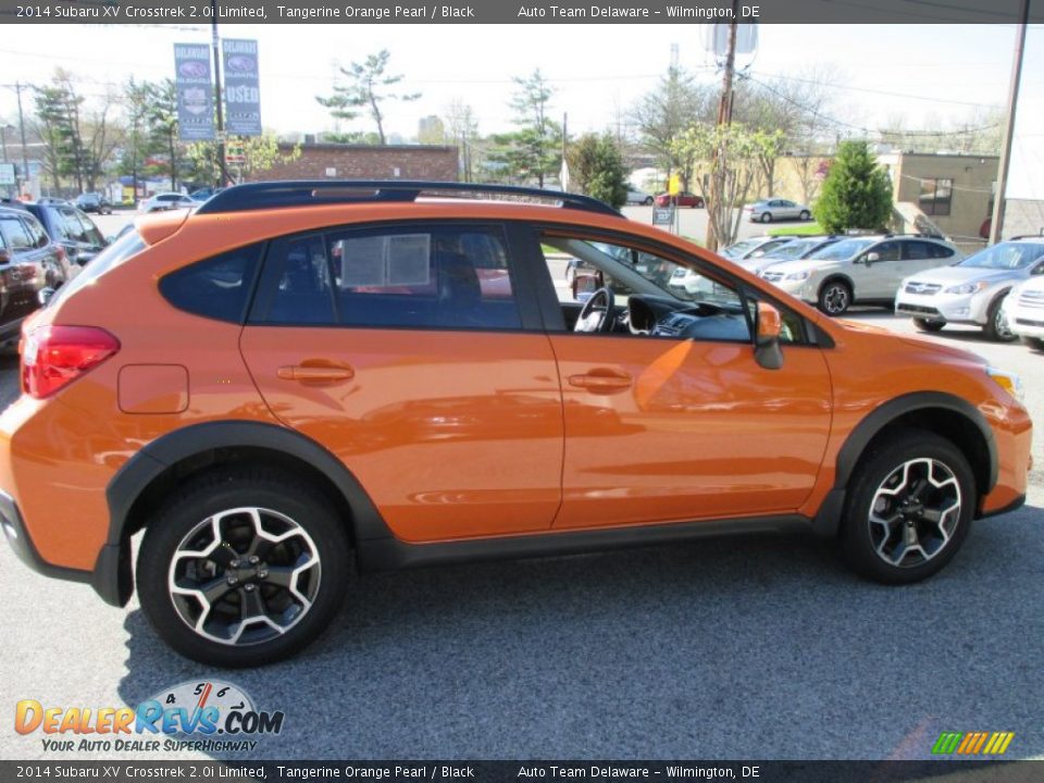 2014 Subaru XV Crosstrek 2.0i Limited Tangerine Orange Pearl / Black Photo #7