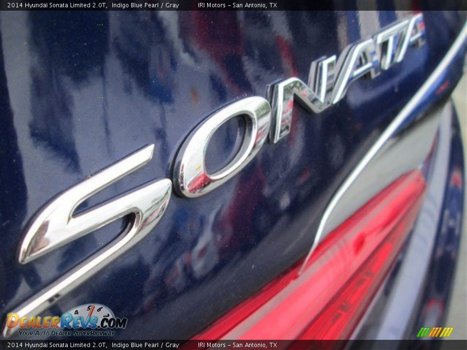 2014 Hyundai Sonata Limited 2.0T Indigo Blue Pearl / Gray Photo #6