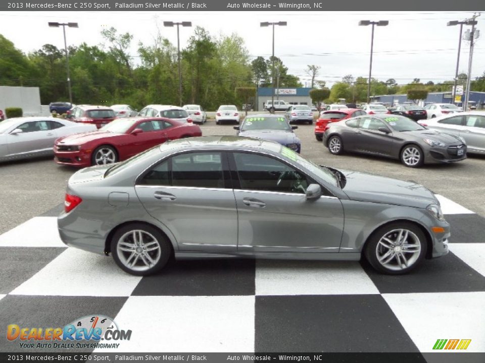 2013 Mercedes-Benz C 250 Sport Palladium Silver Metallic / Black Photo #3