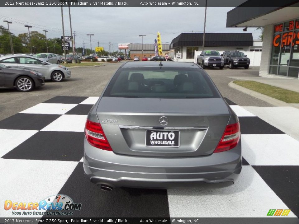 2013 Mercedes-Benz C 250 Sport Palladium Silver Metallic / Black Photo #4