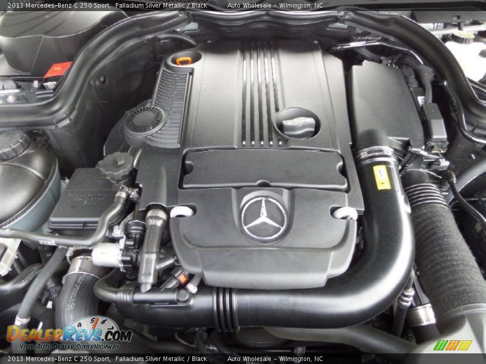 2013 Mercedes-Benz C 250 Sport Palladium Silver Metallic / Black Photo #6