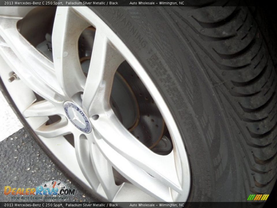 2013 Mercedes-Benz C 250 Sport Palladium Silver Metallic / Black Photo #8