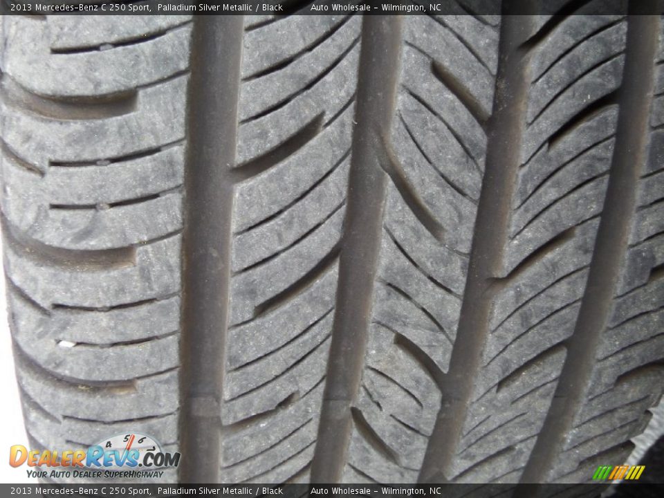 2013 Mercedes-Benz C 250 Sport Palladium Silver Metallic / Black Photo #10