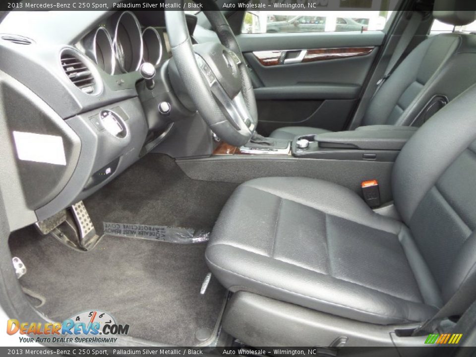 2013 Mercedes-Benz C 250 Sport Palladium Silver Metallic / Black Photo #11