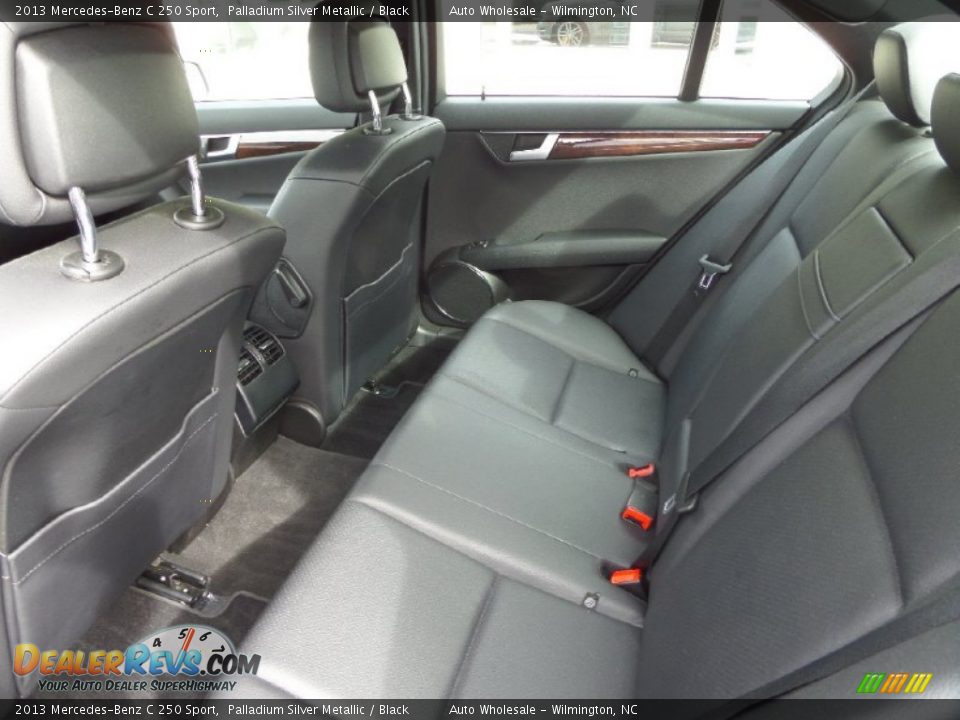 2013 Mercedes-Benz C 250 Sport Palladium Silver Metallic / Black Photo #13