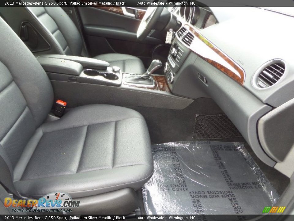 2013 Mercedes-Benz C 250 Sport Palladium Silver Metallic / Black Photo #14