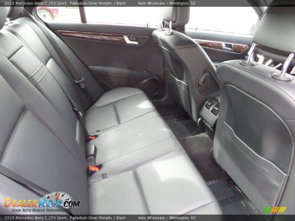 2013 Mercedes-Benz C 250 Sport Palladium Silver Metallic / Black Photo #15
