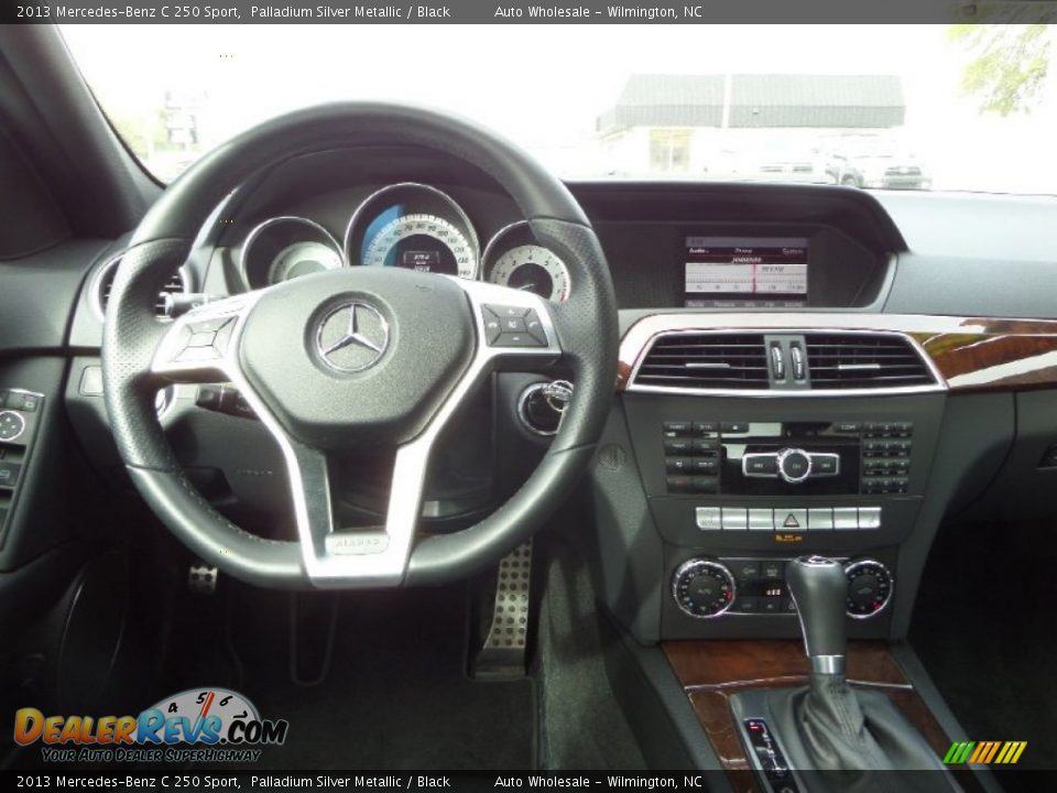 2013 Mercedes-Benz C 250 Sport Palladium Silver Metallic / Black Photo #16
