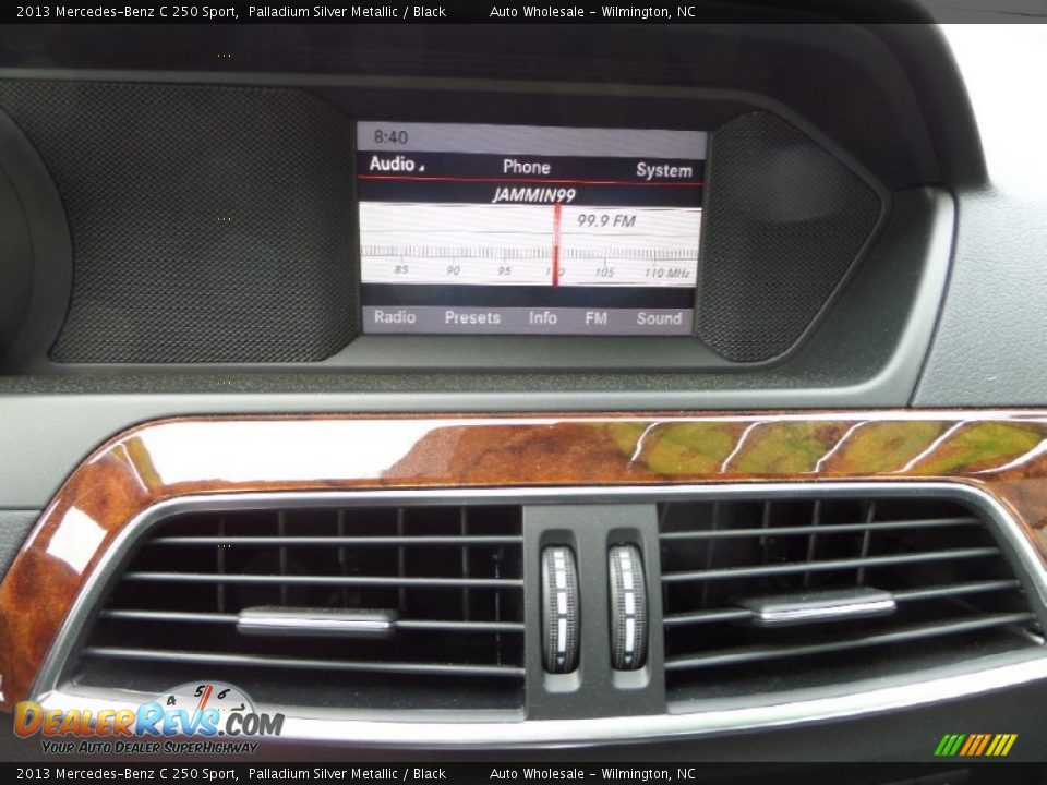 2013 Mercedes-Benz C 250 Sport Palladium Silver Metallic / Black Photo #18