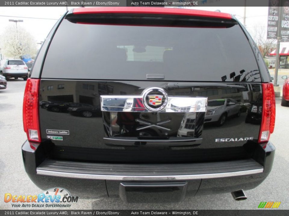 2011 Cadillac Escalade Luxury AWD Black Raven / Ebony/Ebony Photo #5