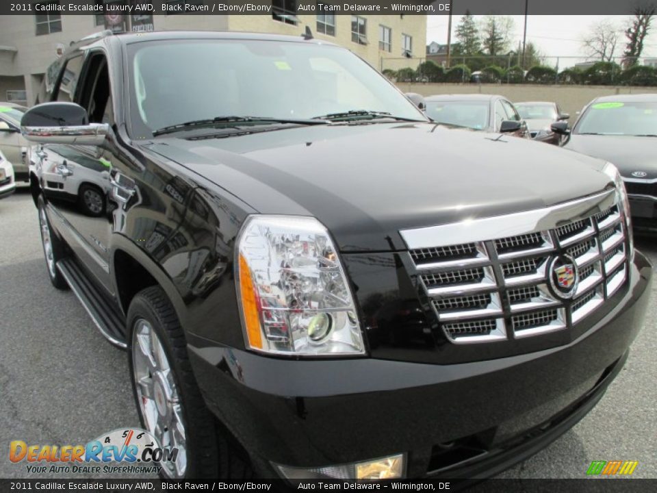 2011 Cadillac Escalade Luxury AWD Black Raven / Ebony/Ebony Photo #8